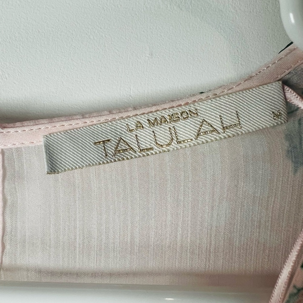 La Maison Talulah wild Thyme pastel pink floral mini dress M - Picture 8 of 12